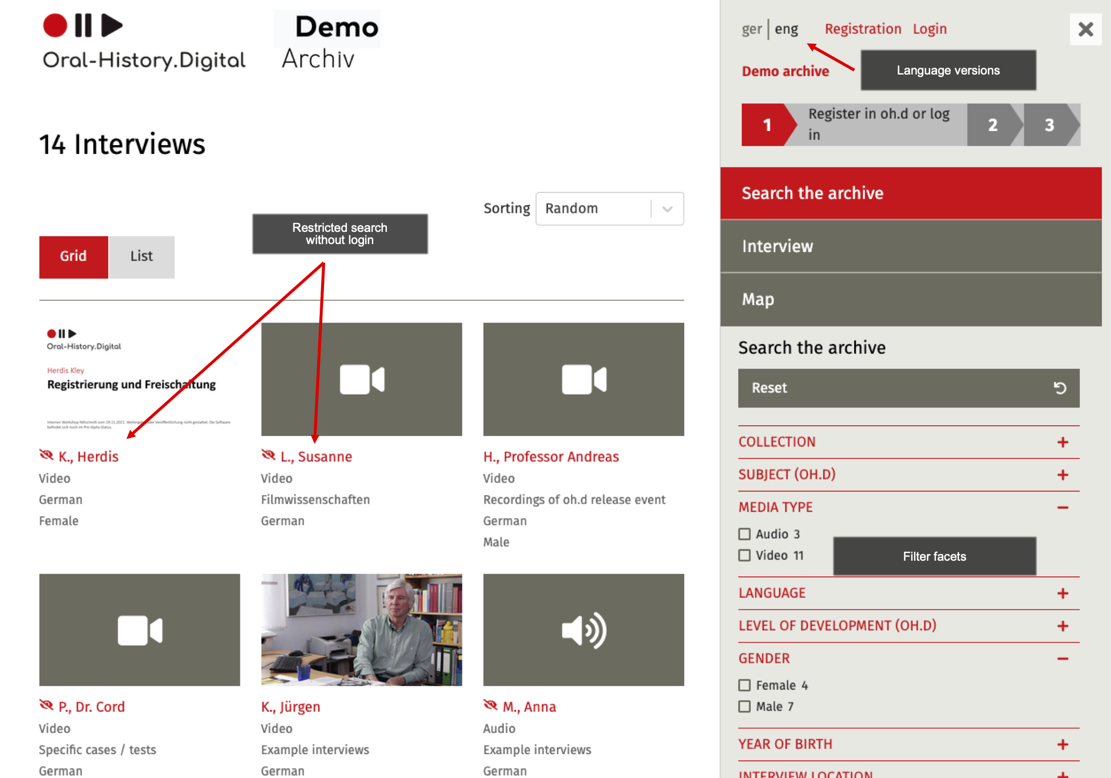 Research • Oral-History.Digital: Portal for Oral History Interviews