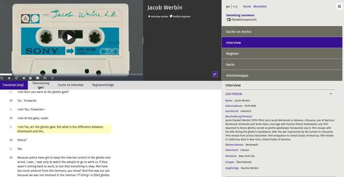 Interview mit Jacob Werbin in Oral-History.Digital